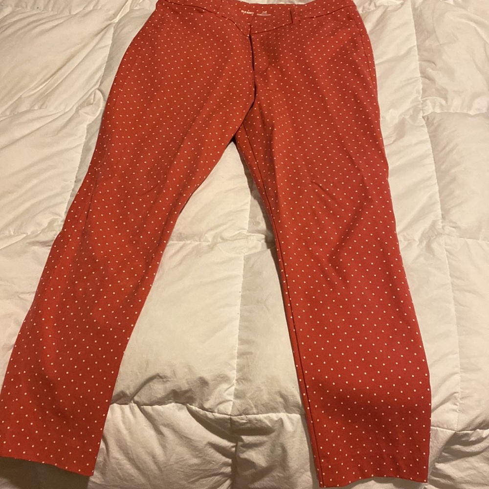 Old Navy Red Polka Dot Trousers